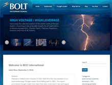 Tablet Screenshot of boltinternational.com